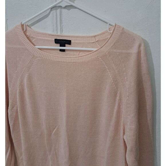 J Crew Womens Small Summer Weight Linen Viscose Sweater Boat Neck Peach - Picture 3 of 9